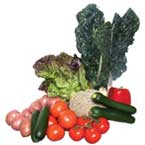 Aquaponic vegetables